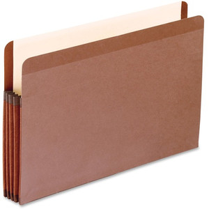 Pendaflex Legal Recycled Expanding File - 8 1/2" x 14" - 3 1/2" Expansion - Red Fiber - Red Fiber - Moisture Resistant, Laminated, Reinforced Gusset, Rip Resistant, Durable, Acid-free