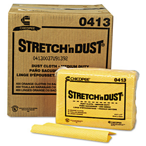 Chix Stretch 'n Dust Cloths, 12.6 x 17, Yellow, 40/Pack, 10 Packs/Carton (CHI0413) View Product Image