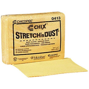 Chicopee Chicopee Stretch'n Dust Dusting Towel - 12.60" Width x 17" Length - Yellow, Orange - 40/Bag