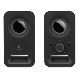 Logitech Multimedia Speakers Z150 with Clear Stereo Sound (Midnight Black, 3W RMS) - Headphone (LOG980000802)