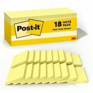 NOTES;POST-IT;3X3;18PK;CA