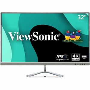 ViewSonic Entertainment VX3276-4K-mhd 32" Class 4K UHD LED Monitor - 16:9 - Silver - 31.5" Viewable - Multi-domain Vertical Alignment (MVA) - LED Backlight