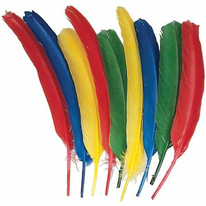Creativity Street Quill Feathers - Multipurpose - 24 Piece(s) - Multicolor