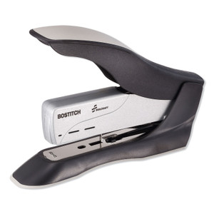 AbilityOne 7520015984238 SKILCRAFT PaperPro Heavy-Duty Spring-Powered Stapler, 100-Sheet Capacity, Black/Silver (NSN5984238) View Product Image