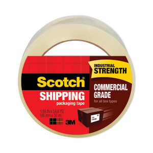 Scotch 3750 Commercial Grade Packaging Tape with ST-181 Pistol-Grip Dispenser, 3" Core, 1.88" x 54.6 yds, Clear, 36/Carton (MMM3750CS36ST) View Product Image