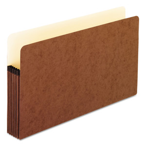 Pendaflex Standard Expanding File Pockets, 5.25" Expansion, Legal Size, Redrope, 10/Box