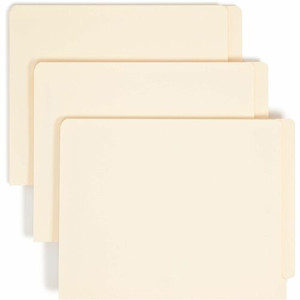 Smead Straight Tab Cut Letter Recycled Fastener Folder - 8 1/2" x 11" - 3/4" Expansion - 1 x 2B Fastener(s) - 2" for Folder - End Tab Location