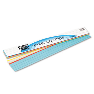 Pacon Sentence Strips, 24 x 3, Lightweight, Assorted Colors, 100/Pack (PAC73400) View Product Image