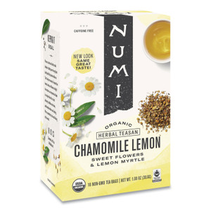 Numi Organic Teas and Teasans, 1.8 oz, Chamomile Lemon, 18/Box (NUM10150) View Product Image