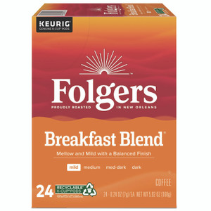 Folgers Breakfast Blend Coffee K-Cups, 24/Box GMT0448