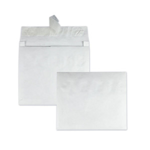 Survivor Lightweight 14 lb Tyvek Open End Expansion Mailers, #15 1/2, Square Flap, Redi-Strip Adhesive Closure, 12 x 16, White, 100/CT (QUAR4650) View Product Image