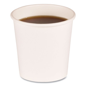 Boardwalk Paper Hot Cups, 4 oz, White, 50 Cups/Sleeve, 20 Sleeves/Carton (BWKWHT4HCUP) View Product Image