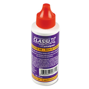 ClassiX Refill Ink for Classix Stamps, 2 oz Bottle, Red
