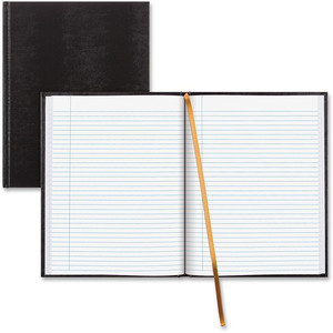 Blueline Hardbound Executive Journal - 150 Sheets - Perfect Bound - Ruled Margin - 11" x 8 1/2" Sheet Size - White Paper