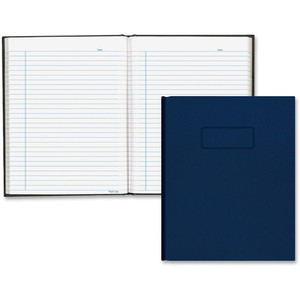 Blueline Hardbound Composition Books - 96 Sheets - 192 Pages - Perfect Bound - Blue Margin - 9 1/4" x 7 1/4" Sheet Size