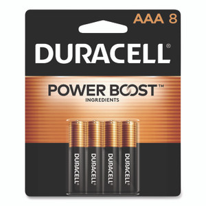 Duracell Power Boost CopperTop Alkaline AAA Batteries, 8/Pack