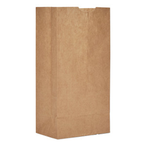 General Grocery Paper Bags, 50 lb Capacity, #4, 5" x 3.13" x 9.75", Kraft, 500 Bags (BAGGX4500) View Product Image