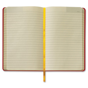 Tops Journal, Notebook, Elastic Band, Wide Ruled, 8-1/4"x5", Red (TOP56873) View Product Image