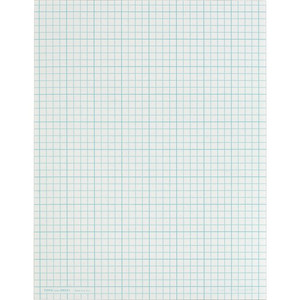 TOPS Cross Section Pad - Letter - 50 Sheets - Glue - Both Side Ruling Surface - 20 lb Basis Weight