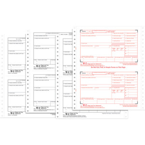 TOPS Carbonless Standard W-2 Tax Forms (TOP2204) View Product Image