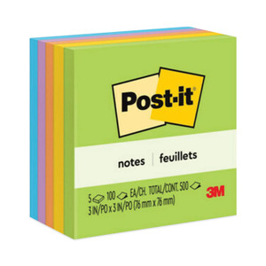 NOTES;POST-IT;3X3;5PK;AST - (MMM6545UC)