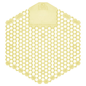 Fresh Products Wave 3D Urinal Deodorizer Screen, Citrus Scent, Yellow, 10/Box
