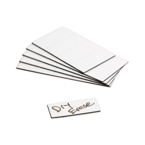 U Brands Dry Erase Magnetic Tape Strips, 2" x 0.88", White, 25/Pack
