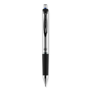 uniball 207 Impact Gel Pen, Retractable, Bold 1 mm, Blue Ink, Black/Blue Barrel