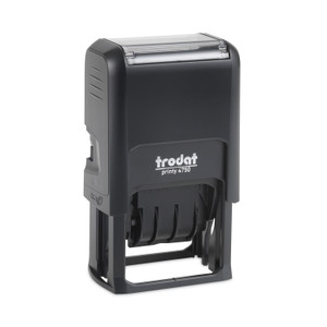 Trodat Printy Economy Date Stamp, Self-Inking, 1.63" x 1", Blue/Red (USSE4752) View Product Image