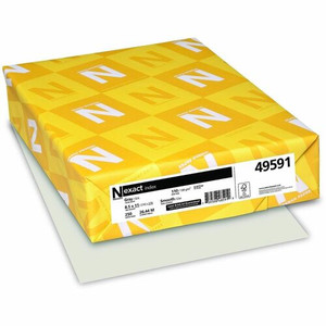 Exact Index Paper - Gray - Letter - 8 1/2" x 11" - 110 lb Basis Weight - Acid-free