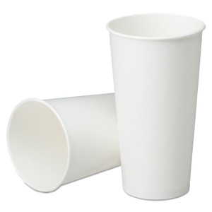 AbilityOne 7350016457875, SKILCRAFT, Disposable Paper Cups for Cold Beverages, 21 oz, White, 1,000/Box (NSN6457875) View Product Image