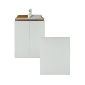 Quality Park Photo/Document Mailer, Cheese Blade Flap, Redi-Strip Adhesive Closure, 9 x 11.5, White, 25/Box