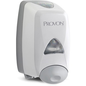 Provon FMX-12 Foam Soap Dispenser - Manual - 1.32 quart Capacity - Key Lock, Soft Push, Site Window - Dove Gray