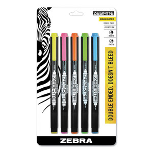Zebra Pen Mildliner Double ended Assorted Highlighter Set 10PK