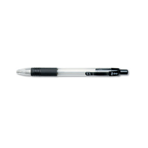 Zebra Z-Grip Mechanical Pencil, 0.5 mm, HB (#2), Black Lead, Clear/Black Barrel, Dozen View Product Image