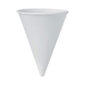 SOLO Cone Water Cups, 4 oz, Paper, White, 200/Pack