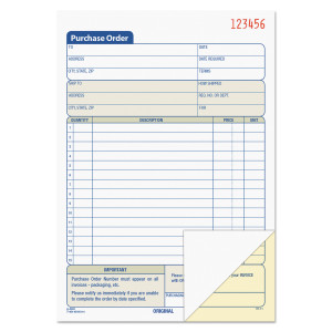 TOPS Carbonless 2-Part Purchase Order Books - 50 Sheet(s) - (TOP46140)