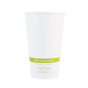 World Centric NoTree Paper Hot Cups, 20 oz, Natural, 1,000/Carton