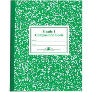 Roaring Spring Grade School Ruled Marble Flexible Cover Composition Book - 50 Sheets - 100 Pages - Printed - Sewn/Tapebound - Both Side Ruling Surface - (ROA77920)
