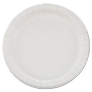 SOLO Bare Eco-Forward Clay-Coated Paper Dinnerware, ProPlanet Seal, Plate, 8.5" dia, White, 125/Pack, 4 Packs/Carton (SCCMP9BR2054) View Product Image