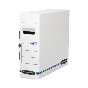 Bankers Box X-Ray Storage Boxes, 5" x 18.75" x 14.88", White/Blue, 6/Carton (FEL00650) View Product Image