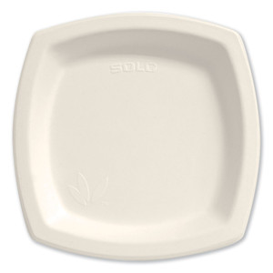 SOLO Bare Eco-Forward Sugarcane Dinnerware, ProPlanet Seal, Plate, 8.3" dia, Ivory, 125/Pack (SCC8PSC2050CT) View Product Image