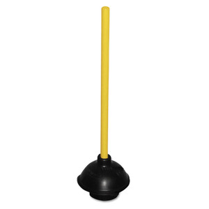 Impact Plunger, 20" Wood Handle, 6" dia (IMP9201) View Product Image