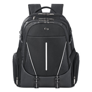 Solo Active Laptop Backpack, Fits Devices Up to 17.3", Polyester, 12.5 x 6.5 x 19, Black (USLACV7004) View Product Image