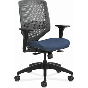 Solve Series Reactiv Back Task Chair, Supports Up To 300 Lb, 18" To 23" Seat Height, Midnight Seat, Charcoal Back, Black Base (HONSVR1ACLC90TK) View Product Image