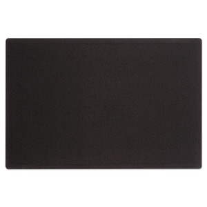 Quartet Oval Office Fabric Board, 48" x 36", Black Surface