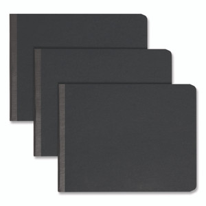 Smead Prong Fastener Premium Pressboard Report Cover, Two-Piece Prong Fastener, 2" Capacity, 8.5 x 11, Black/Black