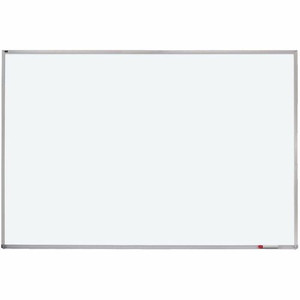 Quartet Porcelain Magenetic Whiteboard - 96" (8 ft) Width x 48" (4 ft) Height - White Porcelain Surface - Silver Aluminum Frame - Horizontal - Magnetic