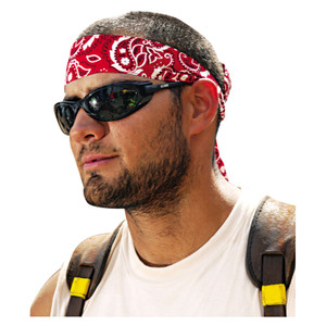 ergodyne Chill-Its 6700/6705 Bandana/Headband, One Size Fits All, Red Western (EGO12305) View Product Image