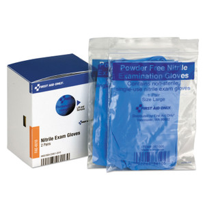 First Aid Only SmartCompliance Nitrile Lightweight Gloves, One Size, 2/Box First Aid Only SmartCompliance Nitrile Lightweight Gloves, One Size, 2/Box